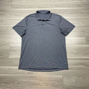 Lululemon Shirt Mens Large Gray Polo Golf Short Sleeve Active